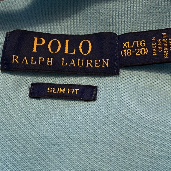 Great Condition Slim Fit Ralph Lauren Big Horse Polo Shirt size XL(18-20) - Picture 5 of 8